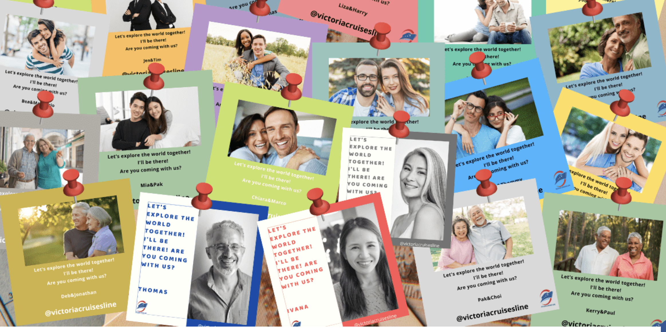 Apparent happy customers on the Victoria Cruise Line website
